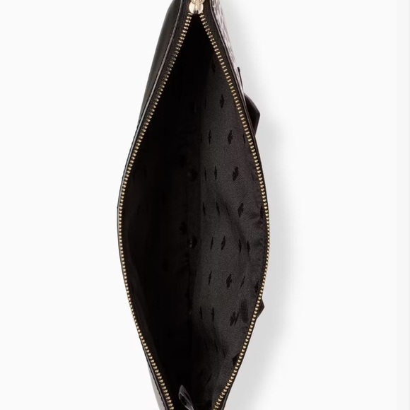 Like New Kate Spade Meow Cat Large Zip Pouch Clutch - Picture 8 of 10